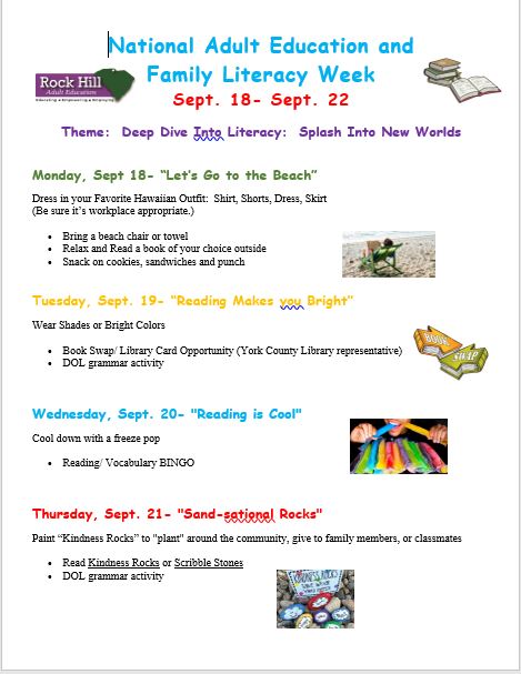  Adult Education Family Literacy Week